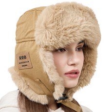 로로빈 영하 30도 프리미엄 군밤모자 털모자 귀달이모자