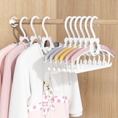 아카시아봉봉 아동용 4단계 길이조절 만능 논슬립 옷걸이, 옐로우, 30개