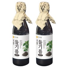 마미레 전통압착 들기름, 2개, 350ml