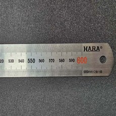 하라 고급형 무광 60cm 스텐자 철자 철직자 스틸자 반영구 쇠자, 1개