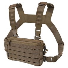 로로랜디 가슴 체스트백 전술 가방 배달조끼 아웃도어 러닝 입문 다용도 군인 코스프레 도난방지 초경량 산책, 갈색