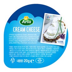 Arla 알라크림치즈 포션 수량선택, 10개, 20g