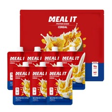 밀잇 식단관리 포켓형 단백질 쉐이크 시리얼맛, 1세트, 280g
