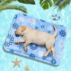 이레 시원한 강아지 쿨매트 고양이 애견 매트 여름 쿨방석 블루 소형 중형