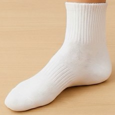 삭스트리 바닥이 두툼한 양말 두꺼운 이중쿠션 남성용 중목 스포츠 양말 5PAIR, 화이트, 1개