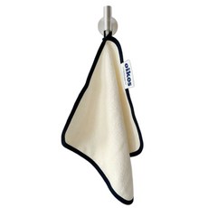 오이코스 핸드타월 1장 고리형 어린이집수건 곰돌이네임택 증정, 크림, 1개