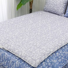 레이궁 플라워 온수 매트커버, 브렌치_그레이