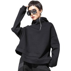 와와맘WAWAMOM 여자 기모 반집업 티셔츠 반폴라 티 아우터 점퍼DOA22