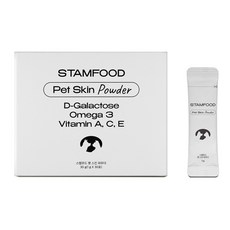 스탬푸드 펫 스킨 파우더 강아지 피부영양제 곰팡이성 피부염 아토피 고양이 피부병 종합영양제, 30회분, 피부/피모+알러지, 4개