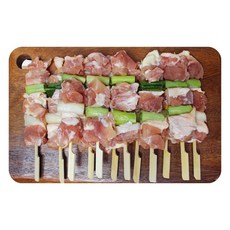 파닭꼬치 55g 12꼬치 660g 닭다리살 대용량 업소용 업소용 도매 캠핑 음식 수제꼬치 간식 안주, 1개