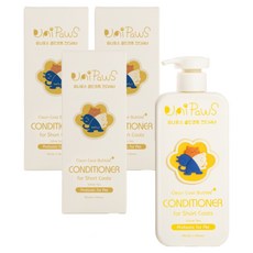 유니포스 클린코트 컨디셔너 반려동물 컨디셔너 for 단모 숏 코트, 500ml, 3개