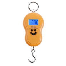 더홀릭 휴대용 디지털저울 작은 사이즈 가방에 쏙, 옐로우