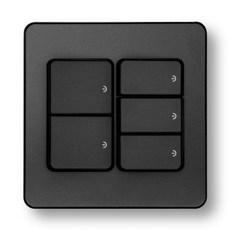 아크라이트 디아트 배선기구 08.[스위치]단로5구(2개용) 메탈그레이, 1개