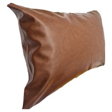 인조가죽 레자베개(대 중 소) 솜포함 방수베개 한의원 관리실마사지베개, 브라운, 1개