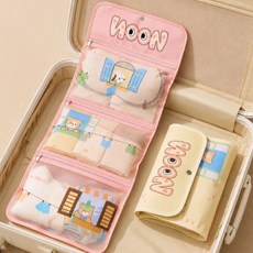 [1+1] 루시아이 폴딩포켓 3단 여행용 파우치 2colors, 1세트, 2개입