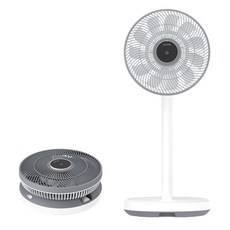 DIKE HLE170 12吋充電式收納兩用風扇, 白色