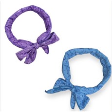 루미안나 1+1 국내산 쿨 아이스 스카프 아이스 냉감 머플러, 블루+블루