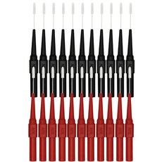 멀티 미터 테스트 바늘 전기 프로브 자동차 정비 테스트 프로브 절연 피어싱 바늘 테스터리드선 프로브 도구 24개 (레드 12개 블랙 12개 ), 1개