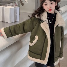 삐삐네옷가게 여아 주니어 빅토리벨벳 겨울 라이더 점퍼