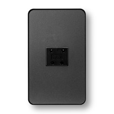아크라이트 디아트 배선기구 38.[전화] 4P 1구 메탈그레이, 1개
