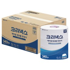 크리넥스 에어셀 1겹 점보롤 화장지 스탠다드, 140m, 1개, 12개입