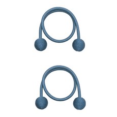 윈샵 마그네틱 자석 커튼 끈, 청록, 2개