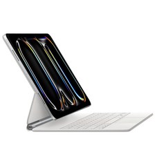 아이시(isee) 2025 아이패드 호환 매직 키보드 iPad 10~11세대/Air 11 4~7세대/Pro (11 1~4세대/12.9 3~6세대/13 7세대)/키스킨+케이블 포함, 화이트, 1개