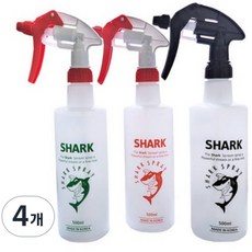 1+1 락스 분무기, 4개, 블랙