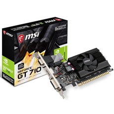 MSI 게이밍 GT 710 2GB RR3 64비트 H P 지원 DirectX 12 OpenGL 4 5 히트 싱크 로우 프로파일 그래픽 카드 2 3H LP