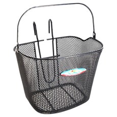 탑모아 자전거 바구니 전면걸이식바구니 블랙 소형, 1개, 블랙(소형)