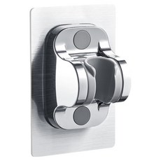 초강력 접착식 샤워기 거치대, 실버 RAS-005, 1개