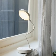 도르리 LED 접이식 책상 탁상 스탠드 독서등 공부 무드등 서재, 화이트