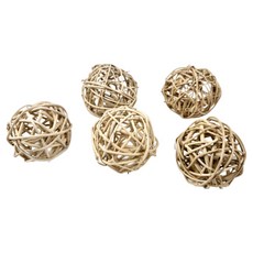 애니몰파크 등나무공 라탄볼 6cm 앵무새 장난감 뜯기 입질 놀이 훈련 용품 천연재료 자연주의 DIY 재료 스트레스 해소 운동효과, 1개