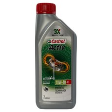 캐스트롤 액티브 4T 10W40 1L 오토바이 엔진오일, 1개