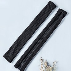 까마느 사무실 의자 팔걸이 커버 쿠션 덮개, 검은 색 팔걸이 커버(한 쌍)