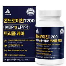 철갑상어 콘드로이친1200 MBP 앤 난각막 트리플케어 식약청인증 HACCP, 1개, 60정