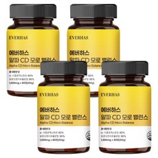 에버하스 알파CD 모로 밸런스 식약청인증 HACCP, 4개, 60정