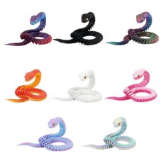 관절 뱀 3d 관절뱀 60CM 랜덤발송 자유관절 3D프린터 뱀 장난감 살모사 장난감 야광뱀, 1개