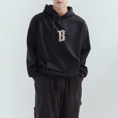 스몰더 남자 겨울 오버핏 BH 기모 후드 맨투맨 [1675]