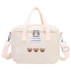 키라엘 유모차 걸이용 이유식 보냉백 다용도 가방, 쓰리베어베이지