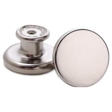 캔디플래닛 3세트 신형 요술단추 매직단추 바지수선 단추, 매직스냅 스틸실버, 3개