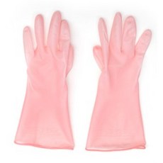 꾸미크 더질긴 니트릴 고무장갑, 2개, 대(L), 연핑크