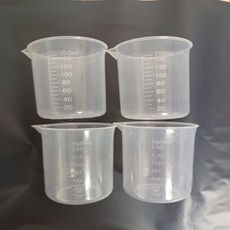 얍루 계량컵 눈금컵 소분컵 세제컵, 4개, 150ml, 반투명