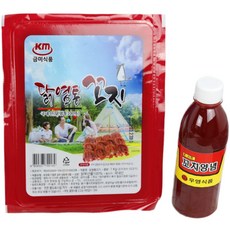 국내산 염통꼬치 +오리지널 소스, 1세트, 460g