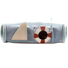 貓咪玩具隧道, 1個, 藍色