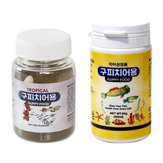 YB 구피치어용90ml/45g+치어성장용100ml/50g 각1개, 1개