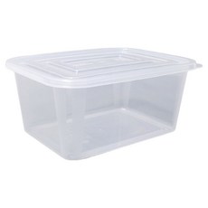 맘앤팩 일회용 사출밀폐용기 포장 배달용기, 10세트, 1개, 2700ml / 투명