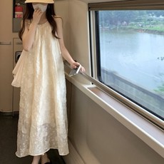 더블공주 고급 민소매 롱원피스 여름 바캉스 데일리룩