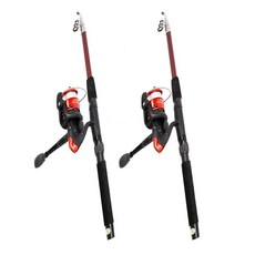 1+1 원투낚시대세트 초보자낚시 온가족낚시 갯바위 방파제 입문자용 MP-1800II, RED