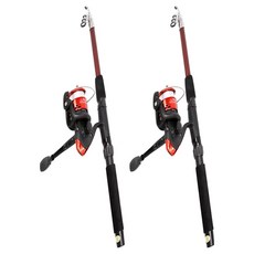 1+1 원투낚시대세트 초보자낚시 온가족낚시 갯바위 방파제 입문자용 MP-1800II, RED